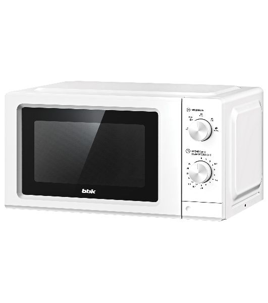 Микроволновая печь BBK 20MWS-731M/W белый, 20 л, 700 Вт, переключатели — поворотный механизм