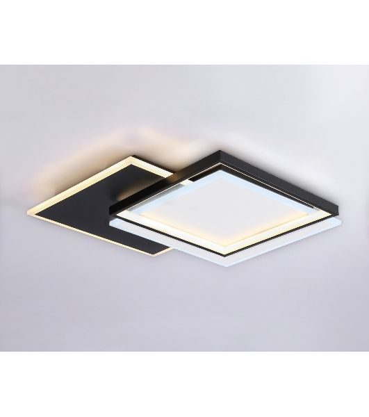 Светильник Ambrella light FA7723 WH/BK белый/черный 3000K-6400K 82W 500*500*70 (ПДУ РАДИО 2.4G)