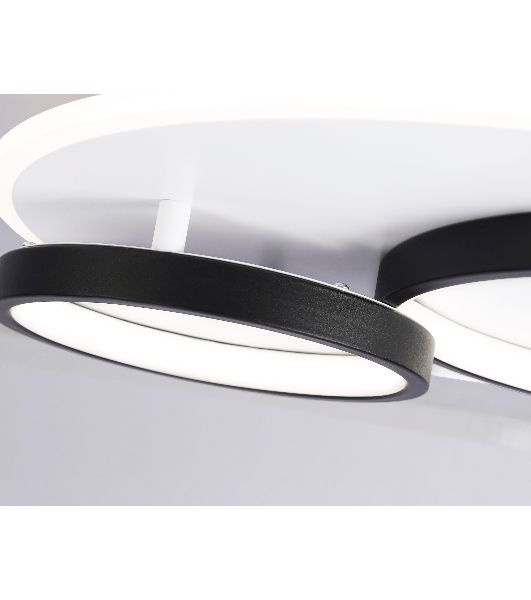 Светильник Ambrella light FA7719 WH/BK белый/черный 3000K-6400K 64W 490*470*90 (ПДУ РАДИО 2.4G)