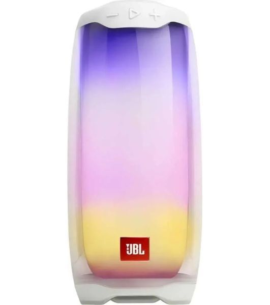 Портативная колонка JBL Pulse 4 белый 20W 1.0 BT 10м (JBLPULSE4WHTAM)