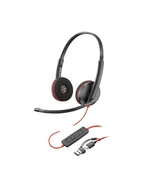 Гарнитура Plantronics Blackwire 3220 чёрный, проводная, USB