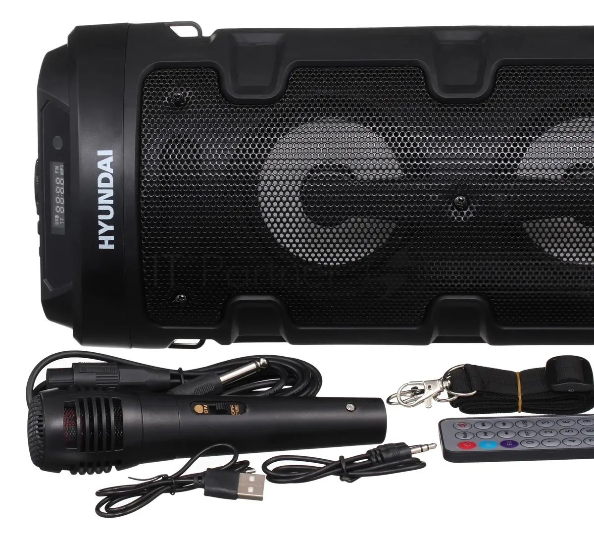 Минисистема Hyundai H-MC160 черный 50Вт/FM/USB/BT/SD/MMC