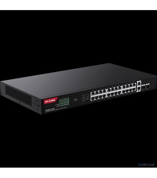 Коммутатор неуправляемый IP-COM G1128P-24-410W PoE, 28 портов, 26x1 Гбит/с, SFP 2x1 Гбит/с, PoE 24x30 Вт (до 370 Вт)