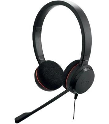 Наушники с микрофоном Jabra Evolve 20 MS Duo черный 1.2м накладные USB оголовье (4999-823-189)
