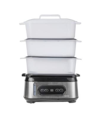 Пароварка Centek CT-1459 серебристый, 9 л, ярусы - 3, 1050 Вт, электронное