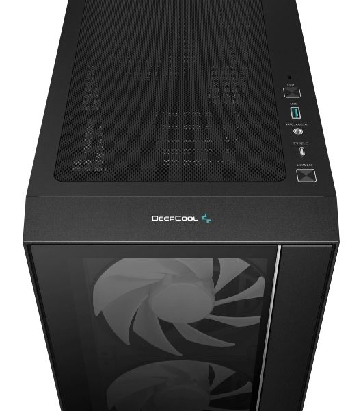 Корпус DeepCool MATREXX 55 V4 C Black, Midi-Tower, чёрный, 1 x 120 мм, 3 x 140 мм