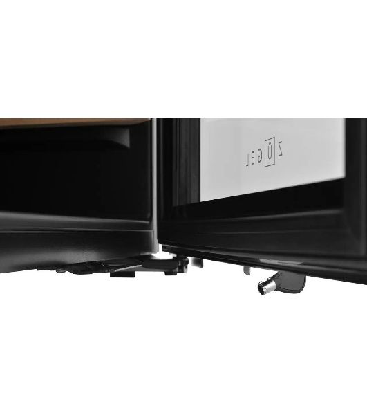 Винный шкаф ZÜGEL ZCWF521DB черный, 127 л, 2 отсека, 52 бут., класс A+