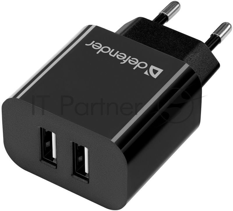 Сетевой адаптер Defender UPC-21 2xUSB,5V/2.1А кабель microUSB