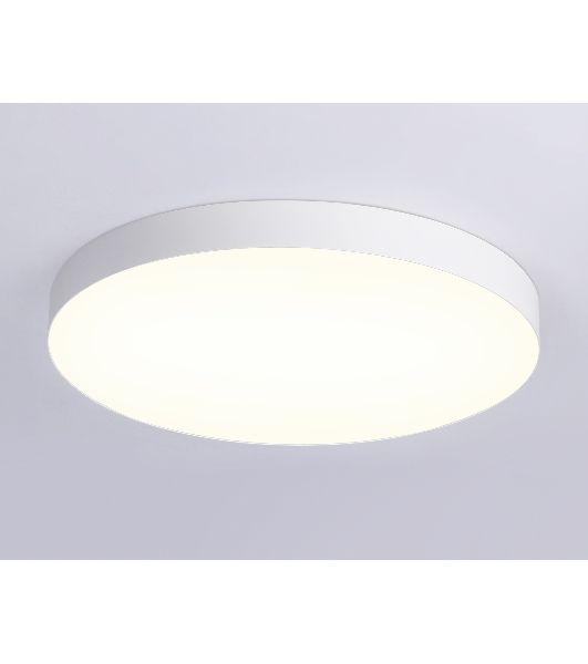 Потолочный светодиодный светильник Ambrella light FV5535 WH белый LED 90W 3000K D600*58 (Без ПДУ)