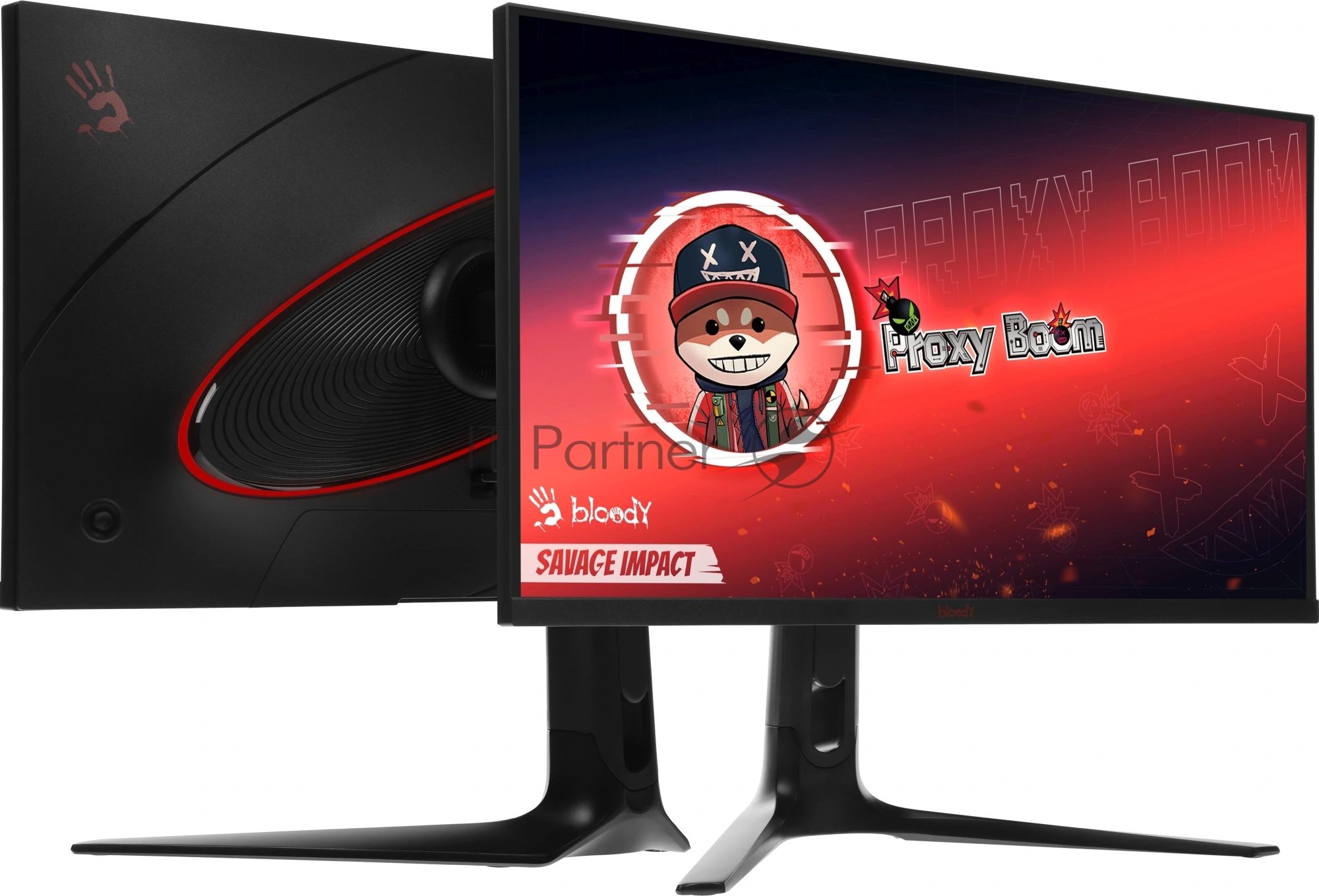 Монитор 27" BLOODY MN272U IPS 3840x2160, 160 Гц, 5 мс, 16:9, 400 кд/м², 2xHDMI, 2xDisplayPort, трехсторонний безрамочный дизайн, Flicker Free, Low Blue Light, HDR10, черный
