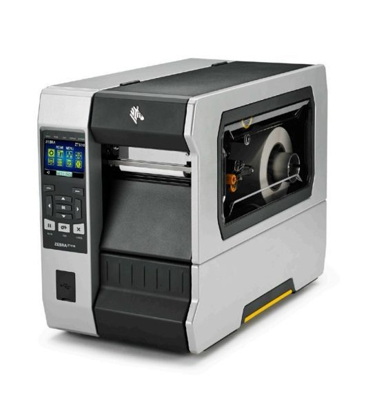 Принтер этикеток термотрансферный Zebra ZT610 4", 203 dpi, 356 мм/сек, Bluetooth, RS-232, USB, USB Host, Wi-Fi, серый