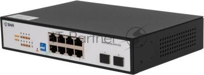 Коммутатор SNR SNR-S2300G-8TM, 8×1 Гбит/с + 2×2.5 Гбит/с SFP, настраиваемый Коммутатор SNR SNR-S2300G-8TM, 8×1 Гбит/с + 2×2.5 Гбит/с SFP, настраиваемый