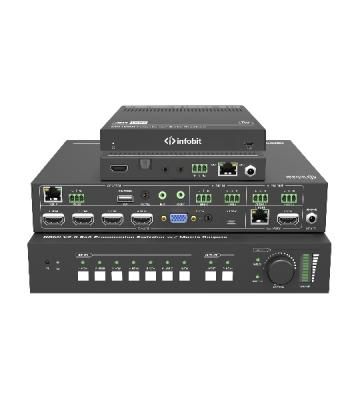 Презентационный коммутатор Infobit iSwitch 602 4K60 6X2 с выходами HDMI и HDBaseT