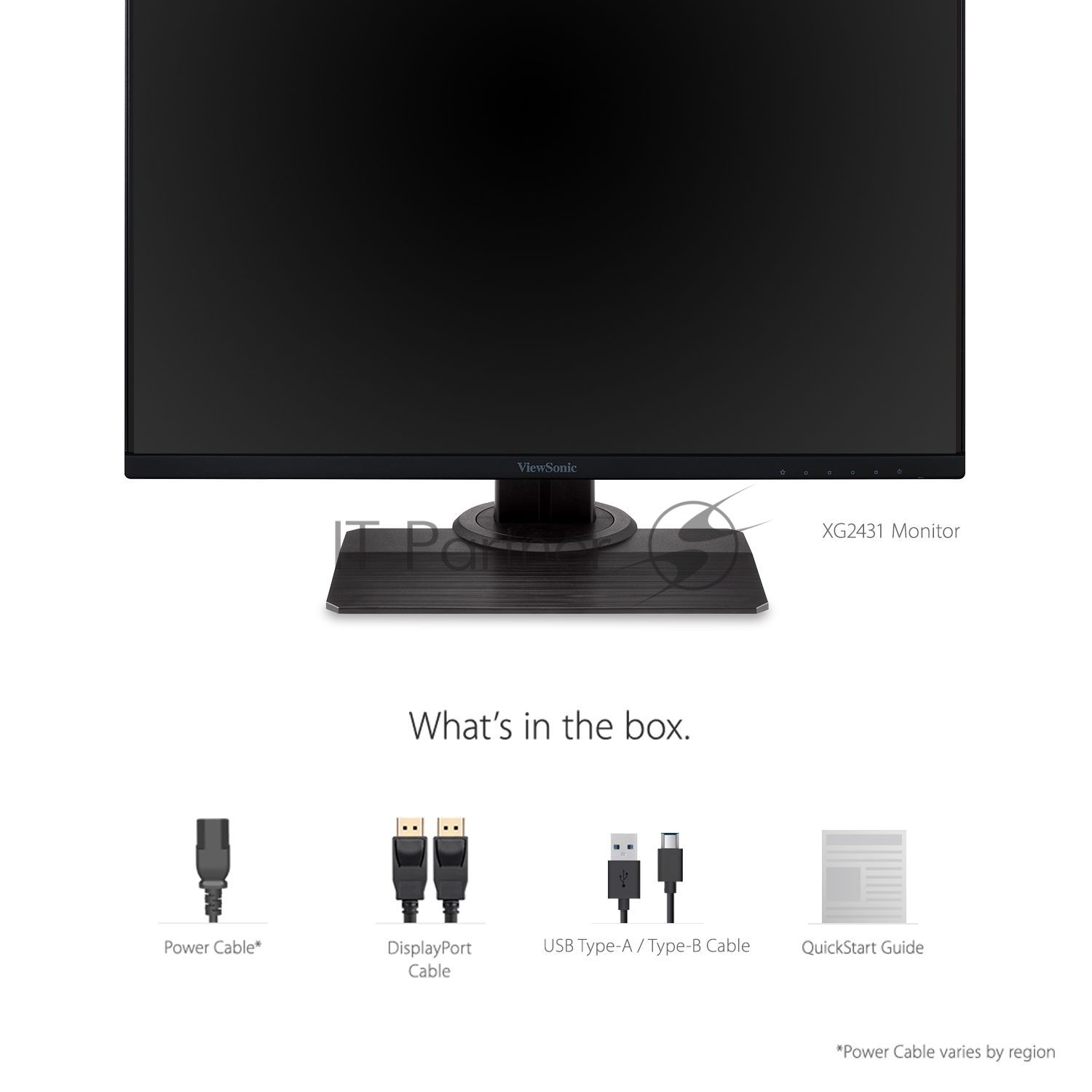 Монитор 23.8" ViewSonic XG2431 IPS 1920x1080, 240 Гц, 1 мс, 16:9, 350 кд/м², 2xHDMI, DisplayPort, HDR, Flicker Free, Low Blue Light, черный