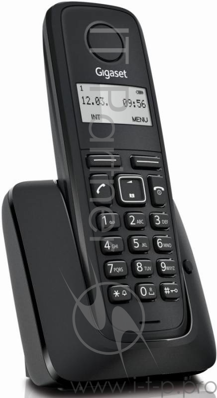Радиотелефон Dect Gigaset A116 черный АОН