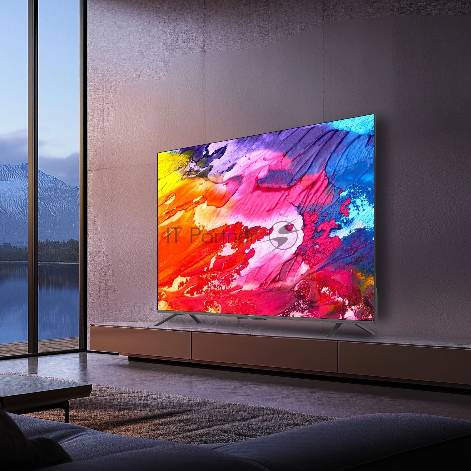 Телевизор Skyworth 43" 43Q66H QLED UHD черный 60Hz Smart TV 2GB/16GB