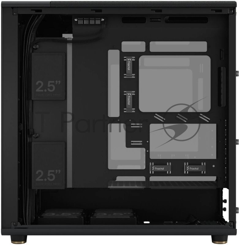 Корпус ПК без блока питания Fractal Design North XL RC Charcoal TG Dark, Full-Tower, 3x140mm, 2xUSB-A 3.0 + 1xUSB 3.2 Type-C, ATX, mATX, mITX черный