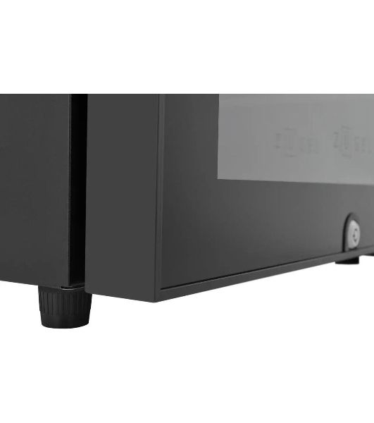 Винный шкаф ZÜGEL ZCWF521DB черный, 127 л, 2 отсека, 52 бут., класс A+