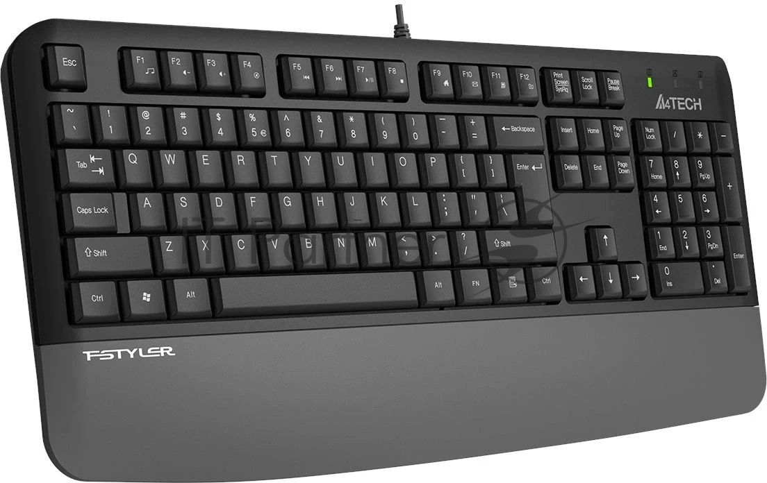Клавиатура A4Tech Fstyler FK20 проводная, USB Type-A, серый