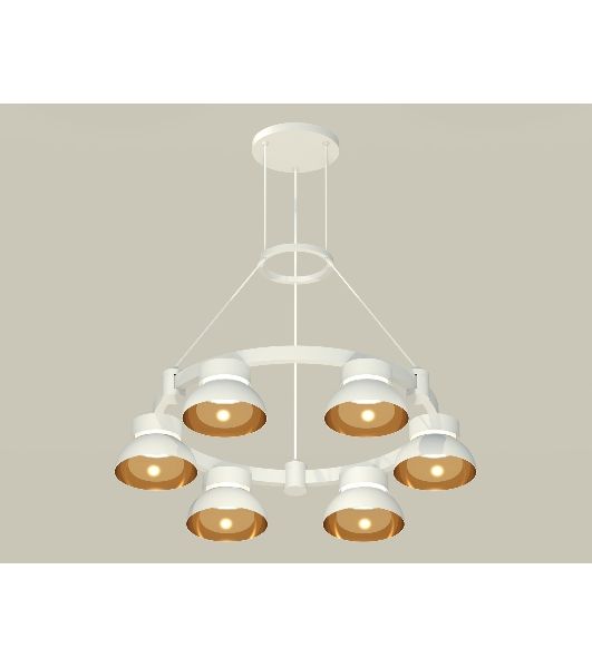 Светильник Ambrella light XR92031002/6 SWH/PYG/CL белый песок/золото желтое полированное/прозрачный GX53 (A9203, C9231, N8144)