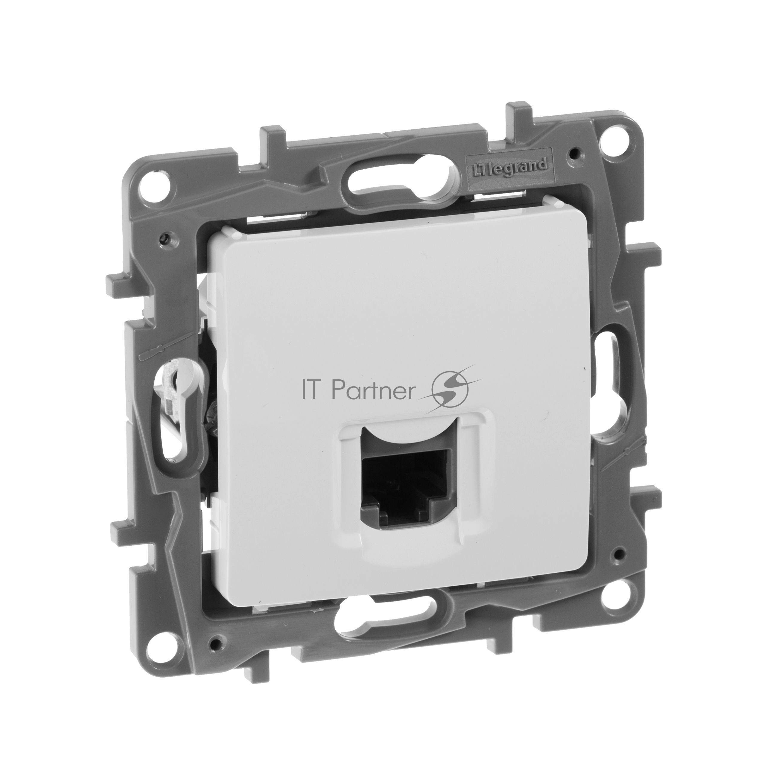 Розетка компьютерная ETIKA RJ45 кат.5 UTP, белый