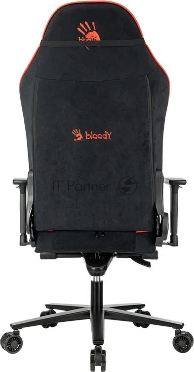 Кресло игровое A4Tech Bloody GC-680 черный/серый искусственная замша с подголов. крестов. металл