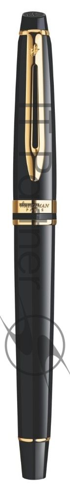Ручка перьевая Waterman Expert 3 (CWS0951640) Black Laque GT, F, сталь, подарочная коробка