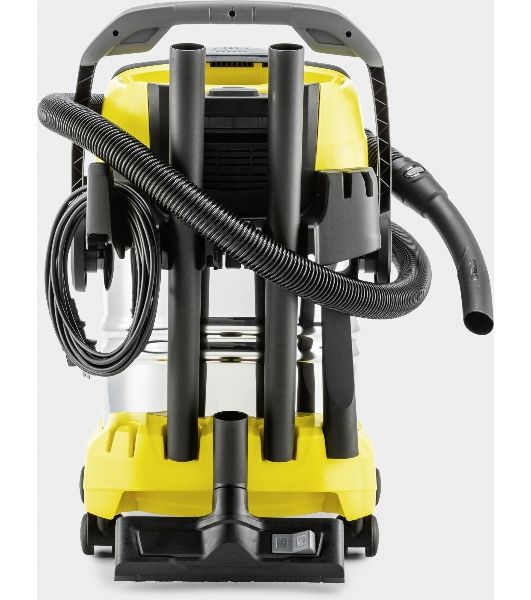 Строительный пылесос Karcher WD 5 S V-25/5/22 желтый, 1100 Вт, уборка сухая/сбор воды, пылесборник мешок/контейнер, 25 л