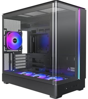 Корпус Montech King Pro 15, Mini-Tower, чёрный, 4 x 120 мм