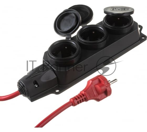 Удлинитель Power Cube PC-3G-3B-20(IP), 16А, 3 р с/з, 20 м, IP44