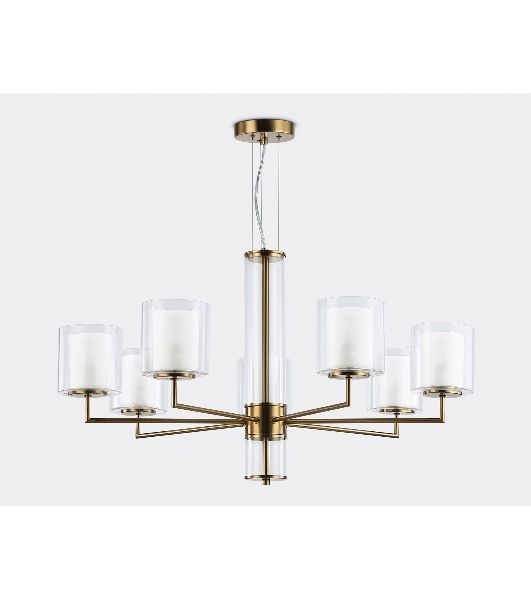 Люстра Ambrella light LH56013/7 BS/FR латунь/белый матовый E14*7 max 40W D790*1260