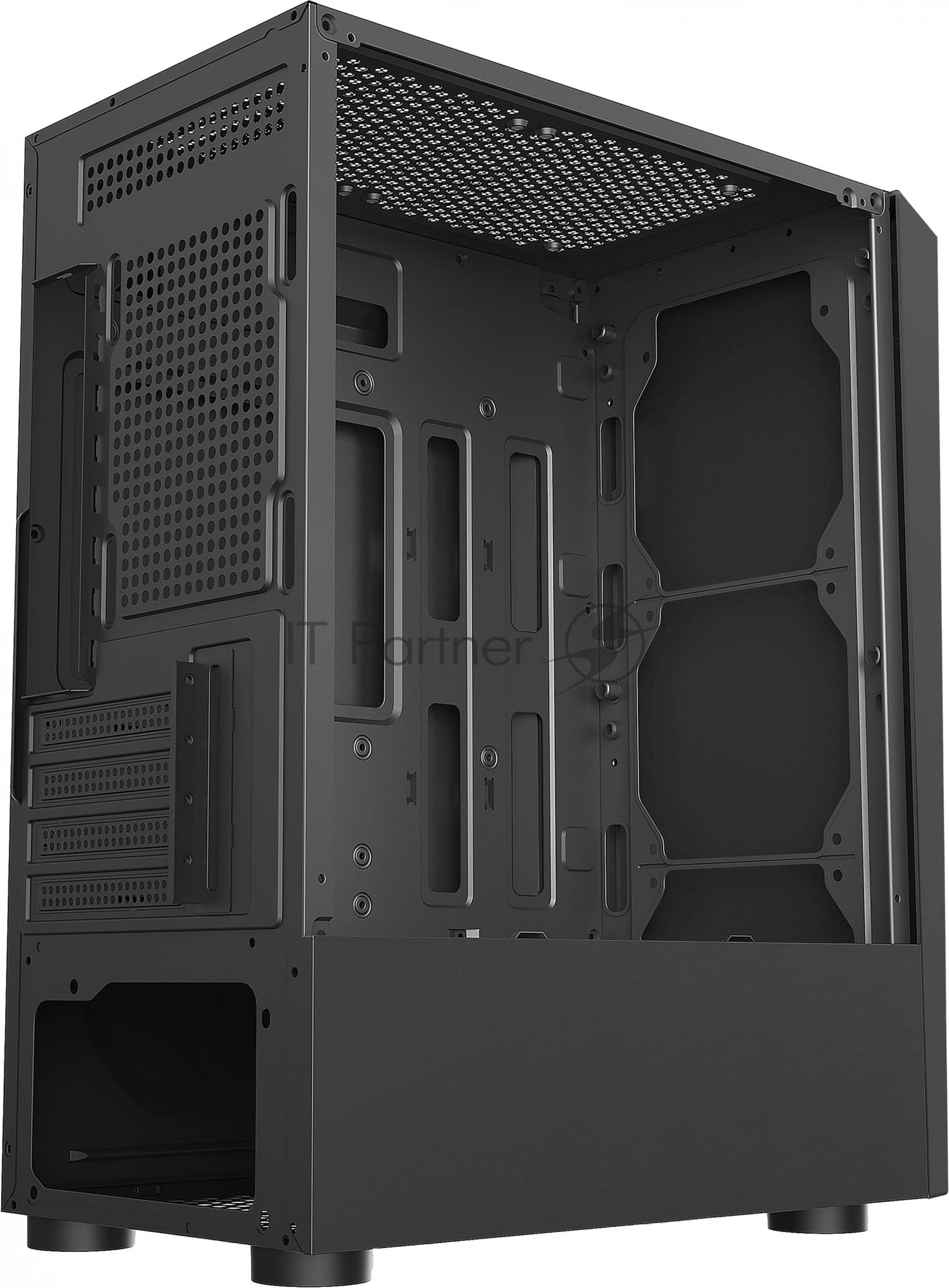 Компьютерный корпус Bloody BD-CC102F черный без БП mATX 2x120мм 2xUSB 2.0 1xUSB 3.0 audio bott PSU
