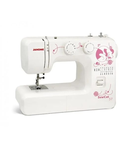 Швейная машина Janome Sew Cat 57 белый/рисунок