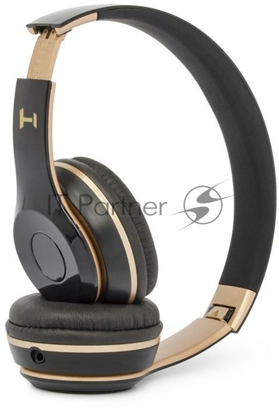 Беспроводные/проводные наушники Harper HB-213 черный/золотой, накладные, Bluetooth + проводной, до 5 ч