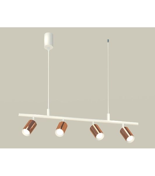 Светильник Ambrella light XB9001300/4 SWH/PPG белый песок/золото розовое полированное MR16 GU5.3 (С9001, С6326, N6101)