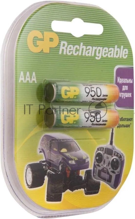 Аккумулятор GP Rechargeable NiMH 95AAAHC 950mAh,  2 шт AAA,  950мАч (2 шт. в уп-ке)