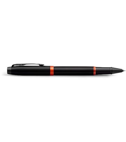 Ручка роллер Parker IM Vibrant Rings T315 (CW2172945) Flame Orange PVD, F, черные чернила, подарочная коробка