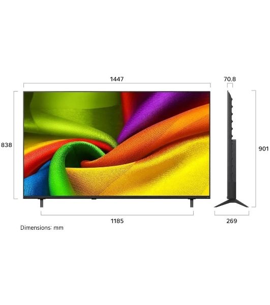 Телевизор LG 65" 65NU900B6LA, черный, Direct LED 3840x2160 4K UHD AI, 60Hz, webOS