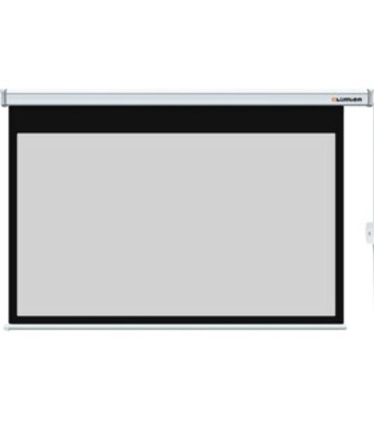 Экран с электроприводом Lumien Master Control 174х240 см (раб. область 130х232см) (104") High Contrast черная кайма сверху 40 см 16:9