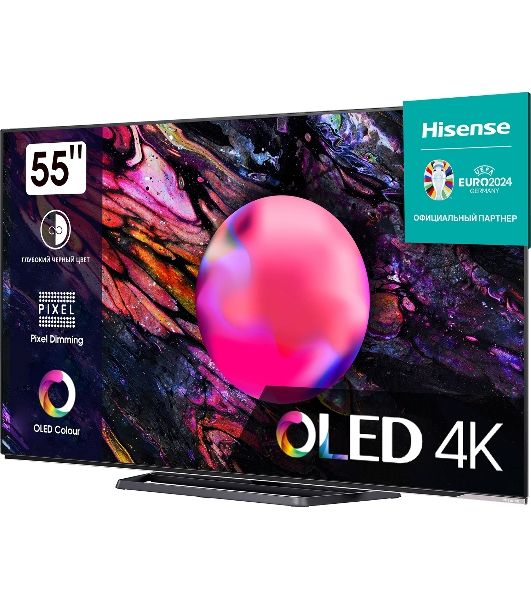 Телевизор Hisense 55" 55A85K черный OLED UHD 120Hz Vidaa