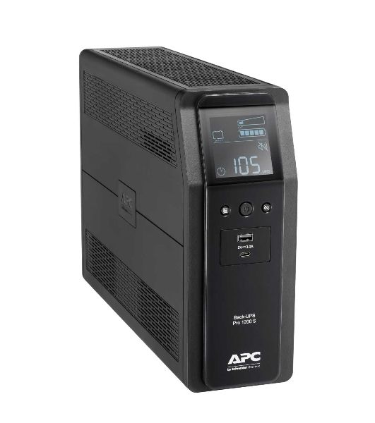 Источик бесперебойного питания APC  Back-UPS Pro BR 1200VA/720W, Sinewave,8xC13 Outlets(2 Surge & 6 batt.), AVR, LCD, Data/DSL protect, USB