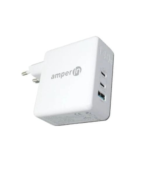 Блок питания (сетевой адаптер) Amperin GaN charger (YDS-TC140-012A) 140W, белый