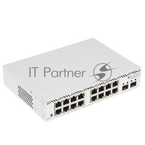 Коммутатор MikroTik CSS318-16G-2S+IN, 16×1 Гбит/с + 2×10 Гбит/с SFP+, управляемый