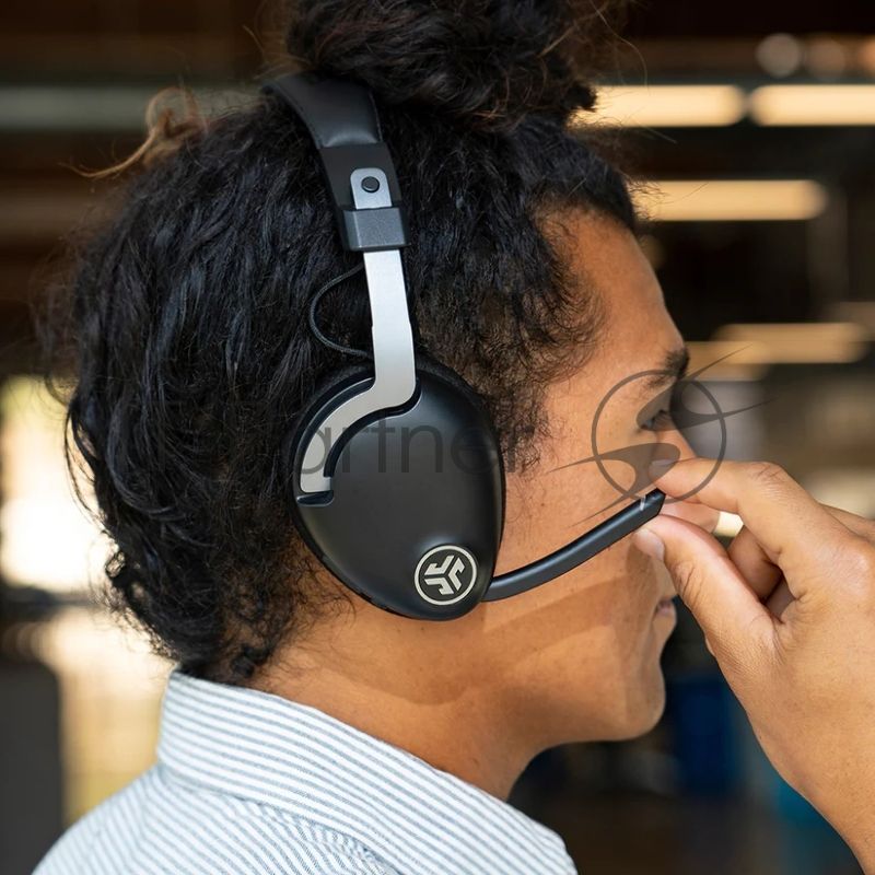 Гарнитура беспроводная JLAB GO Work Wireless Headset, для компьютера/мобильных устройств, накладные, bluetooth, черный ieuhbgoworkrblk4