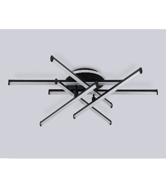 Потолочный светодиодный светильник Ambrella light FL6252 BK черный 97W 3000K-6400K 805*760*170 (ПДУ ИК)