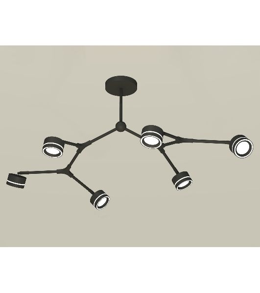 Светильник Ambrella light XB9056201/6 SBK/FR черный песок/белый матовый GX53 (C9056, N8434)