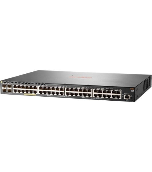 Коммутатор HPE Aruba 2930F 48G PoE+ 4SFP, 48×1 Гбит/с PoE+ + 4×1 Гбит/с SFP, управляемый