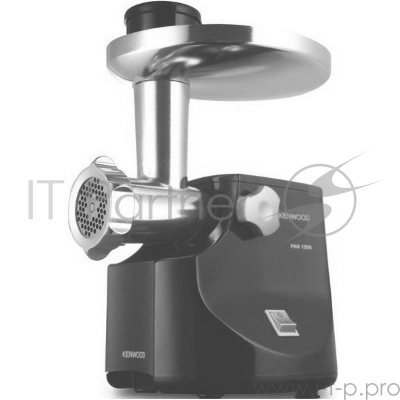 Мясорубка электрическая Kenwood MG474 черный, 1500 Вт, 1.5 кг/мин, реверс, защита от перегрузки, насадки - 6