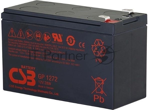 Батарея для ИБП CSB GP 1272 (12V 7.2Ah) (28W)