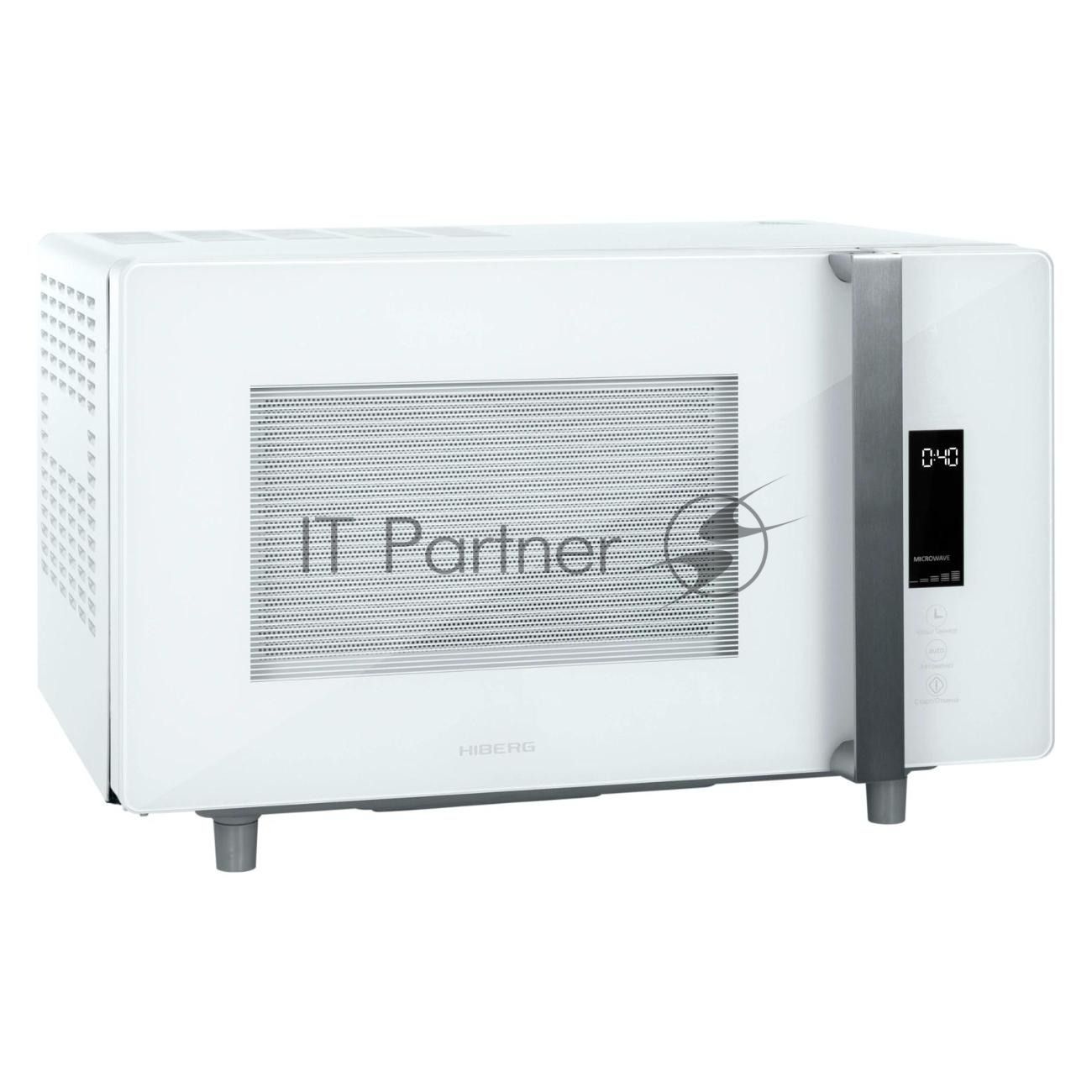 Микроволновая печь HIBERG i-VM 4588 W белый, 25 л, 900 Вт, переключатели - сенсор